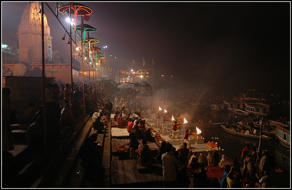 Abend am Ganges