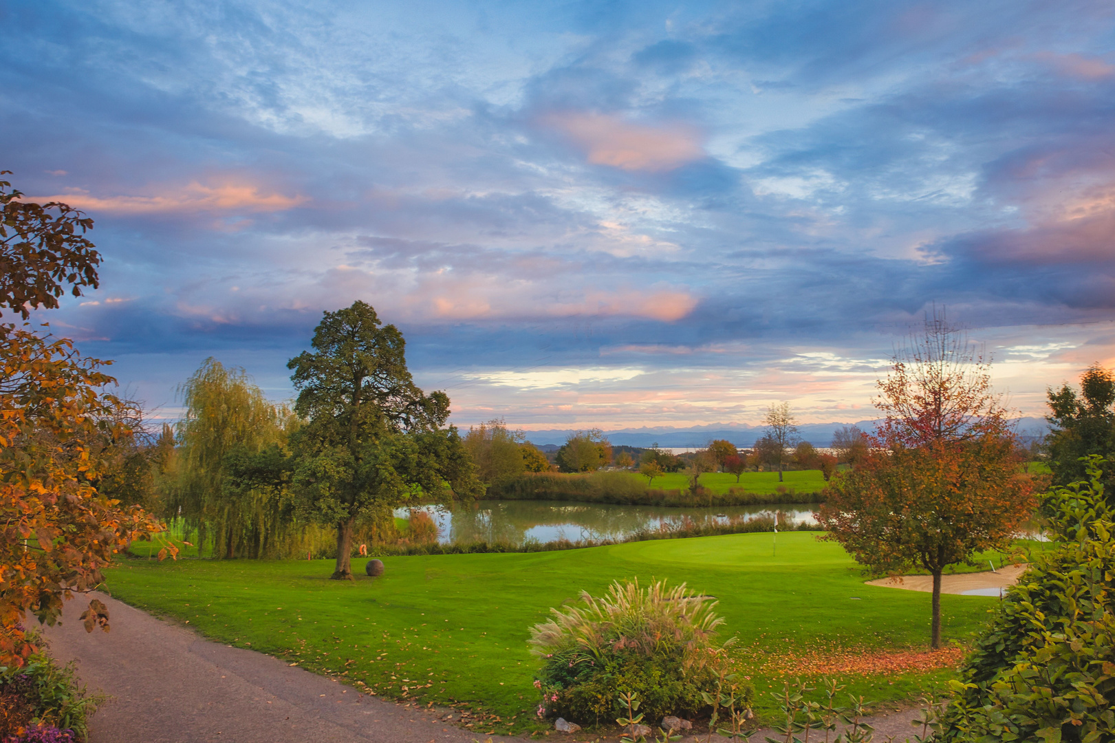 Abend am Golfplatz