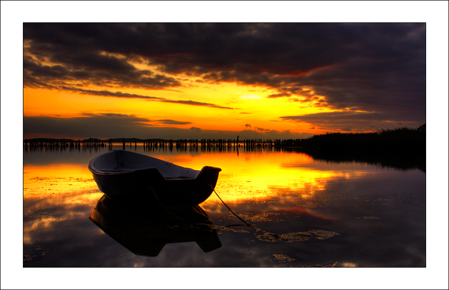 Abend am großen Jasmunder Bodden