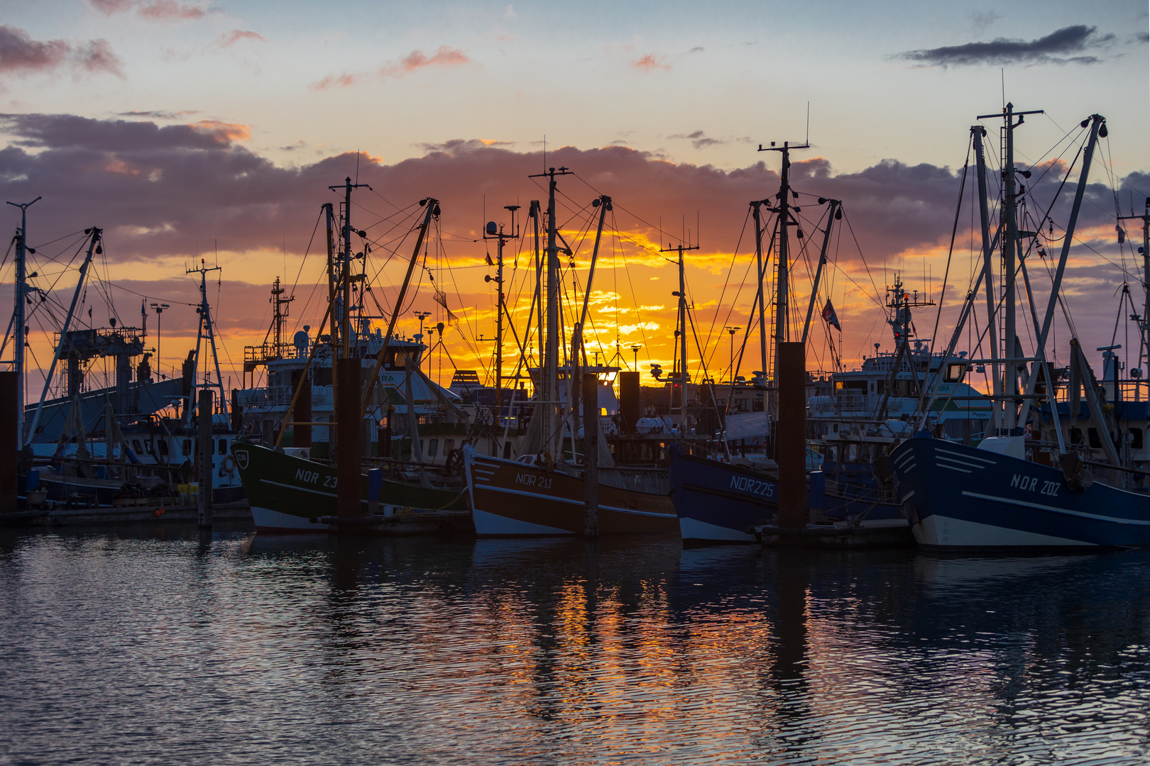 Abend am Hafen