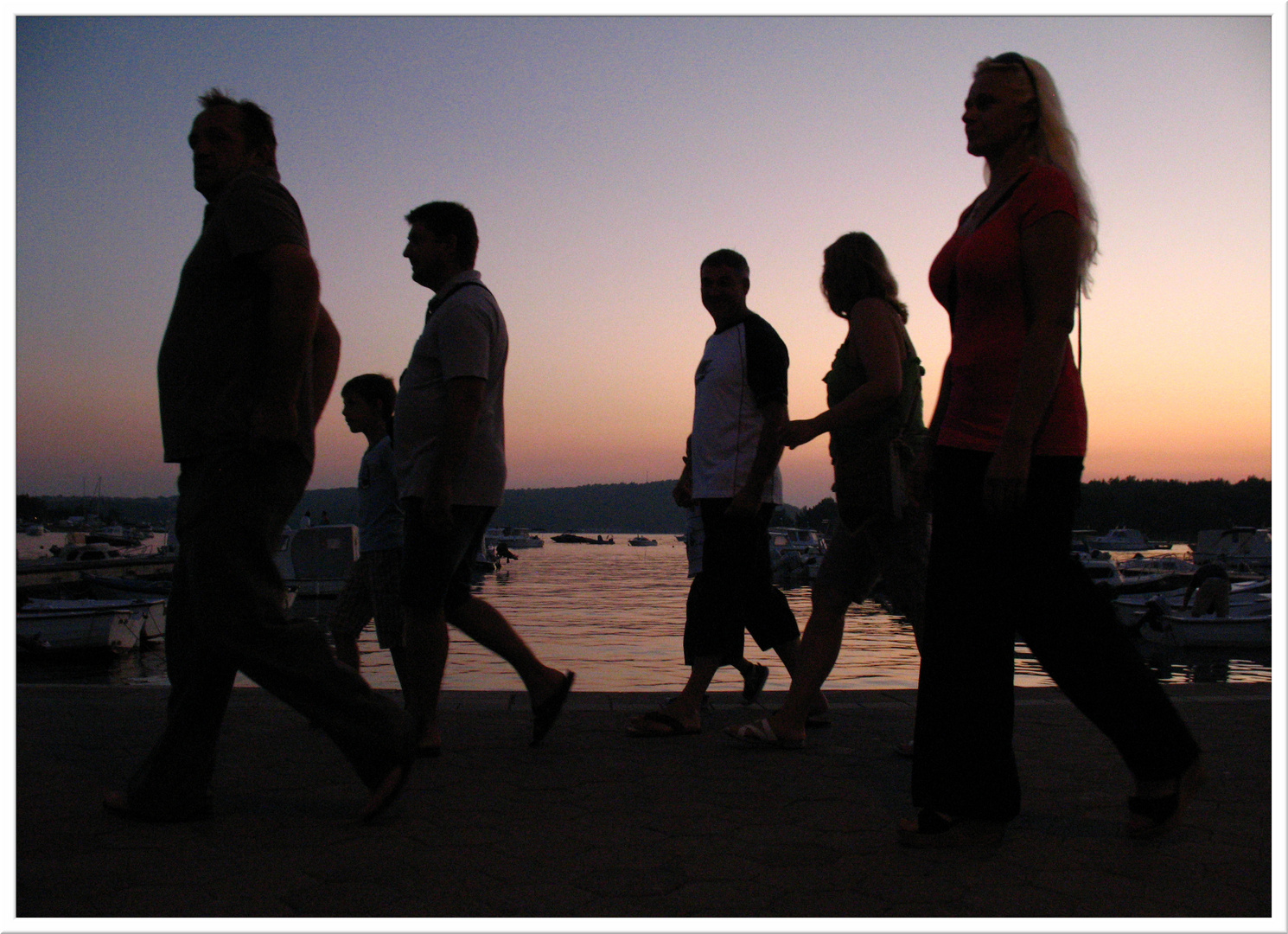 Abend am Hafen von Medulin