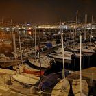 Abend am Hafen von Triest