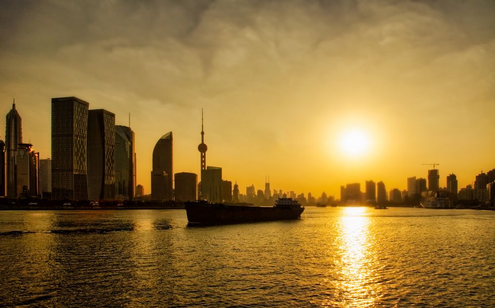 Abend am Huang Pu River