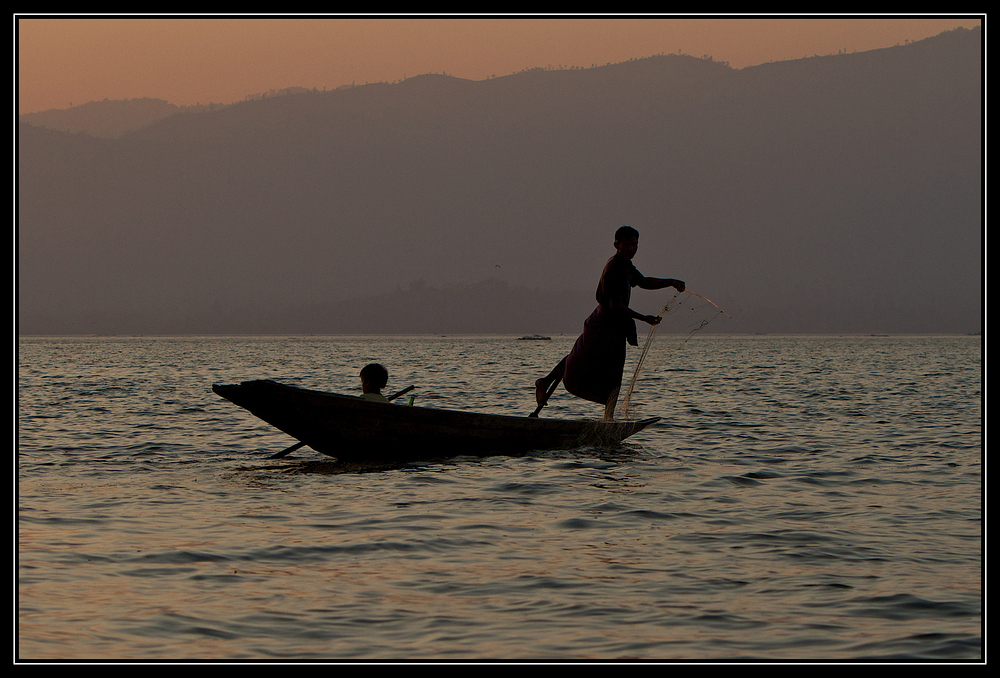 Abend am Inle See