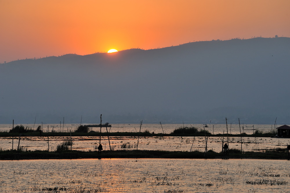Abend am Inle-See