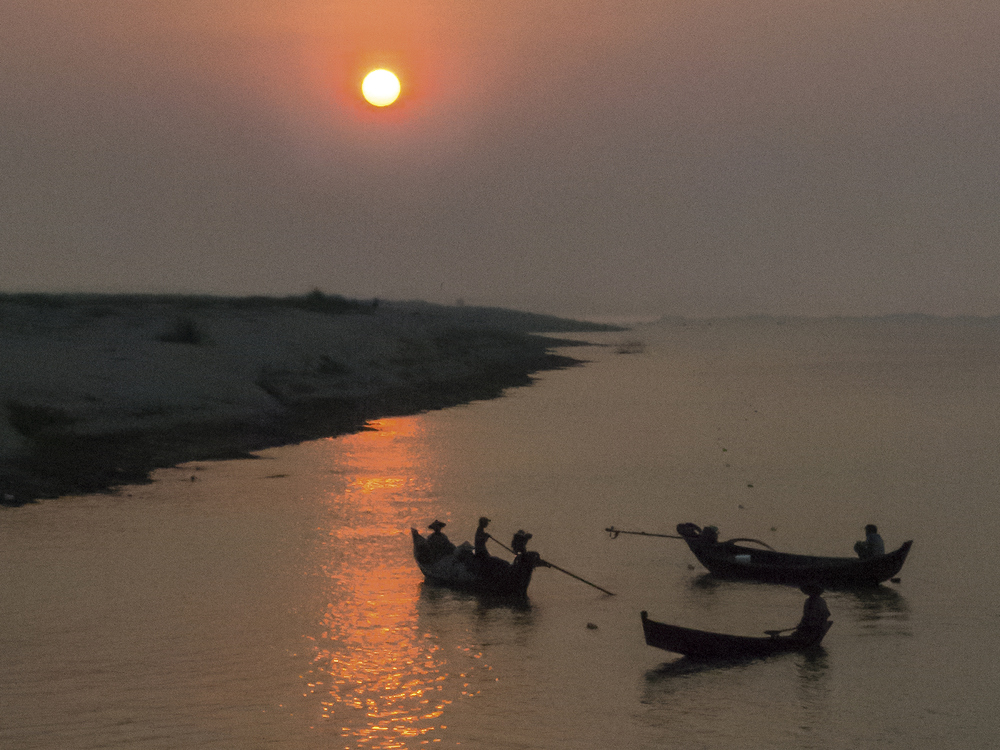 Abend am Irrawaddy