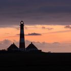 Abend am Leuchtturm Westerhever auf der Halbinsel Eiderstedt/ Nordfriesland