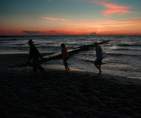 Abend am Meer von Ahrenshoop
