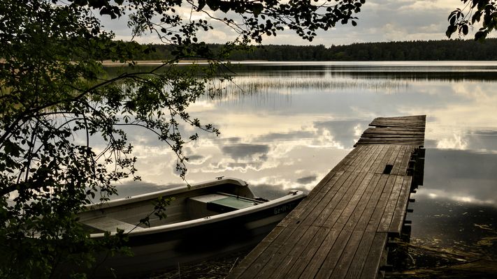 Abend am Mokre-See, Ermland/Masuren