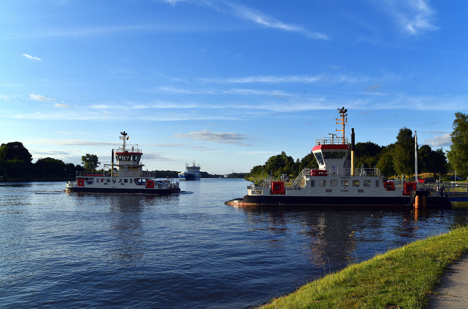 Abend am Nord-Ostsee-Kanal