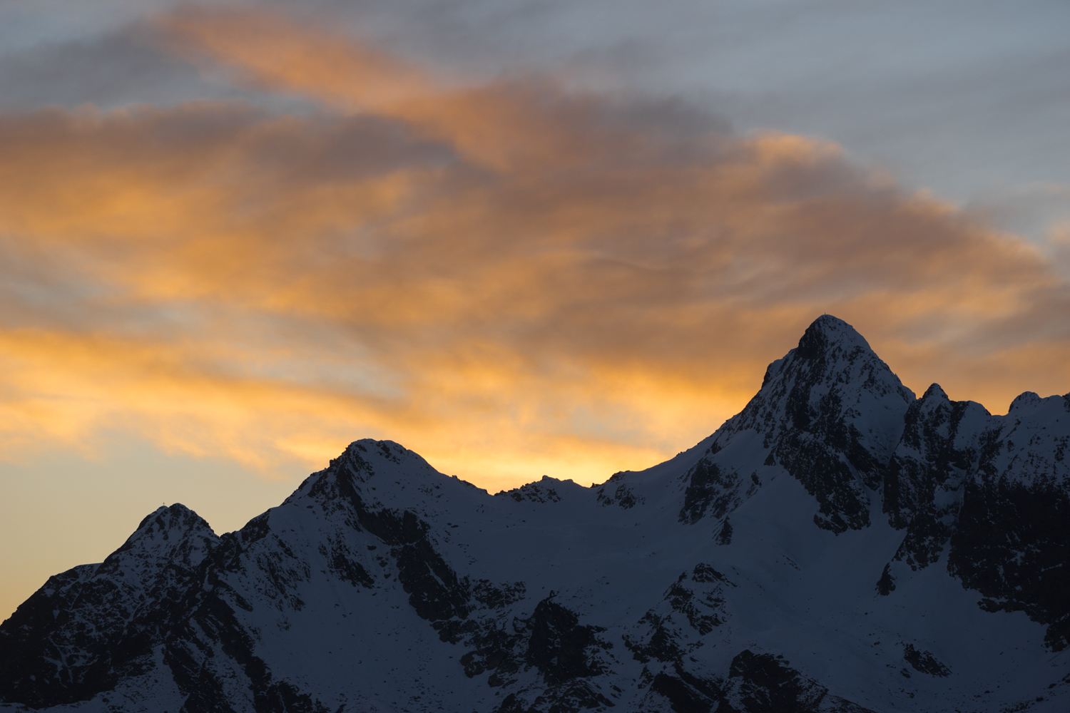 Abend am Penserjoch