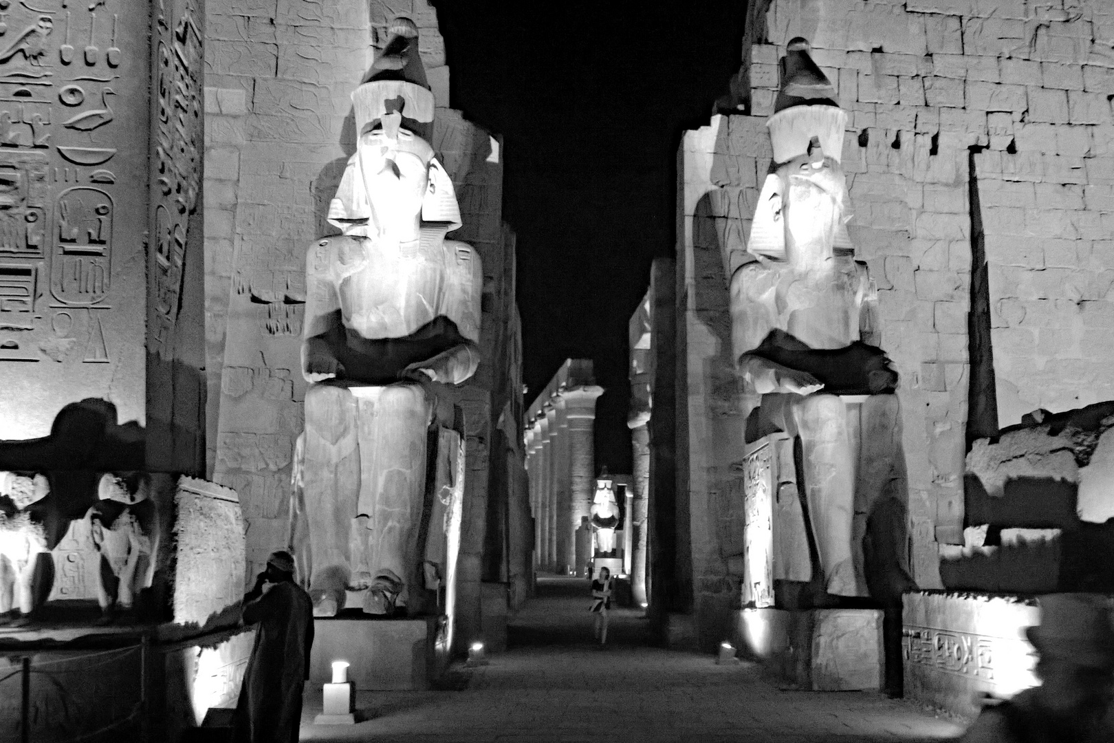 Abend am Ramses Tempel