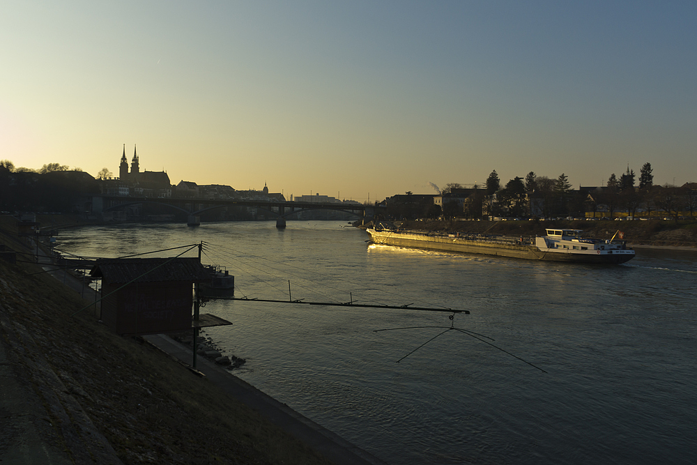 Abend am Rhein