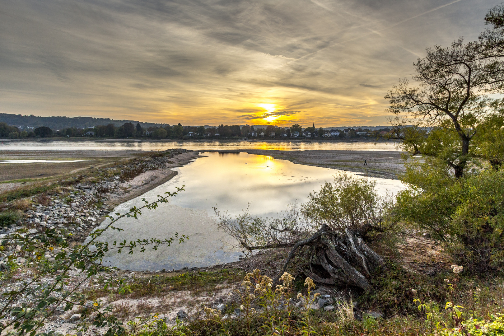 Abend am Rhein