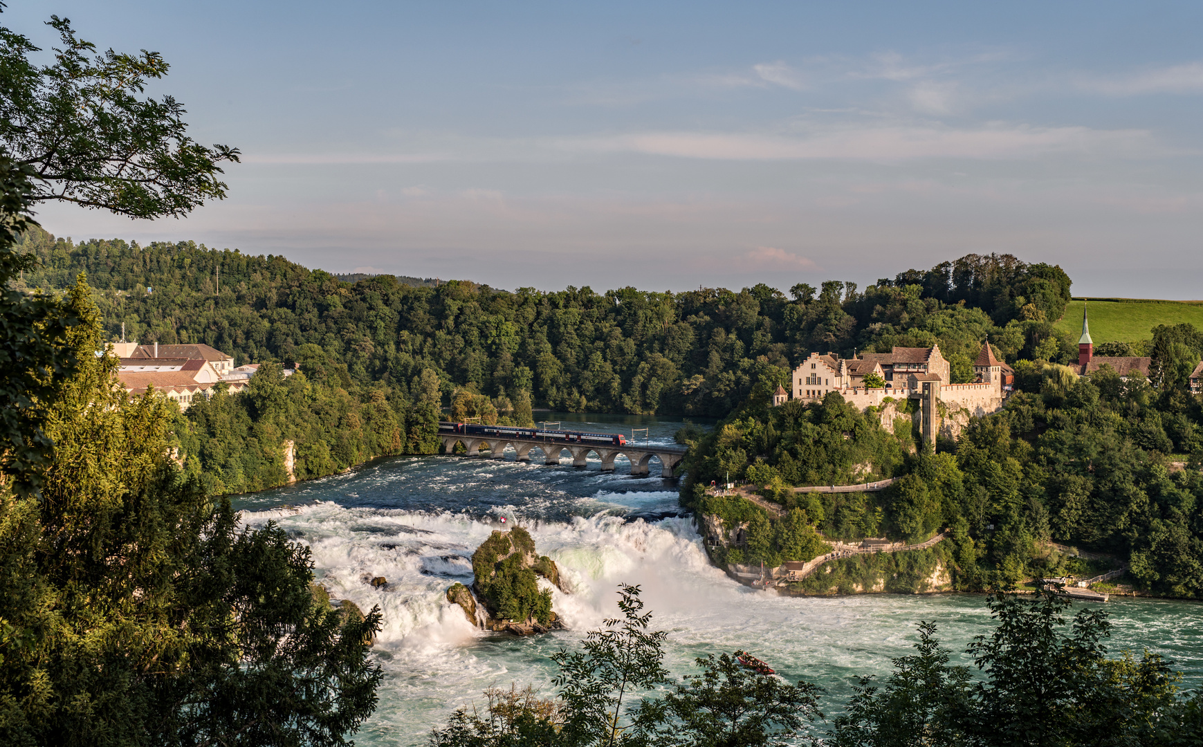 Abend am Rheinfall