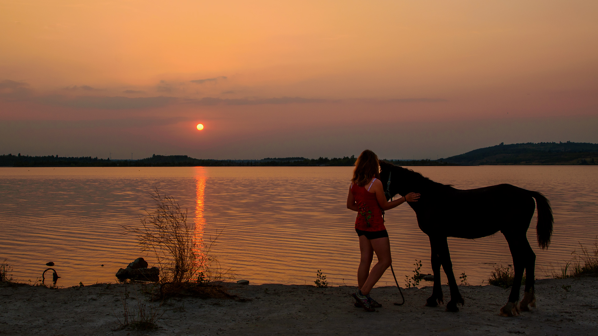 _Abend am See_