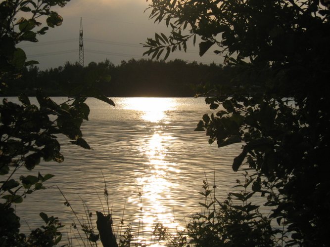 Abend am See von Stephan Kamps