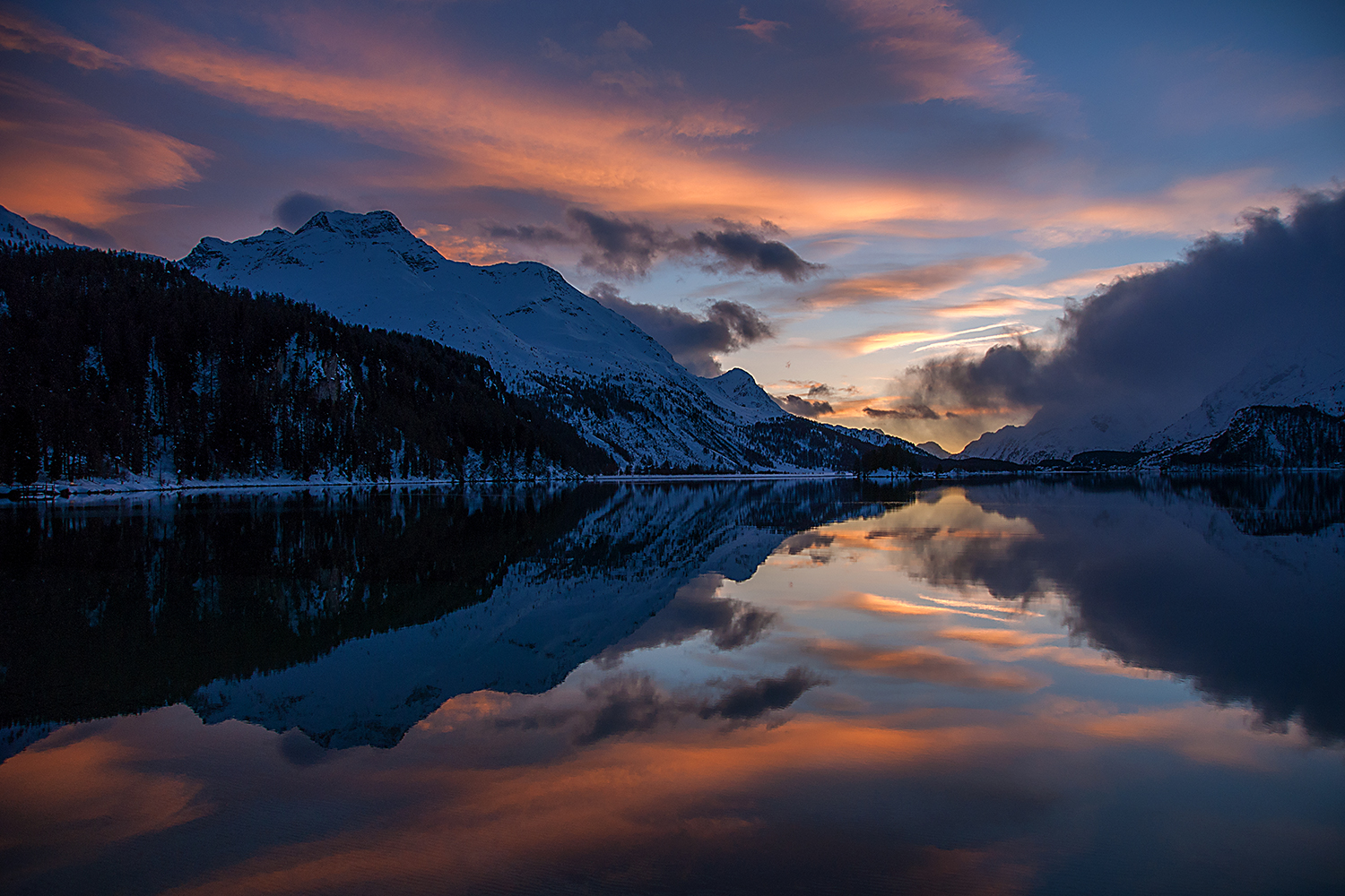 Abend am Silsersee