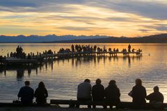 abend am starnberger see