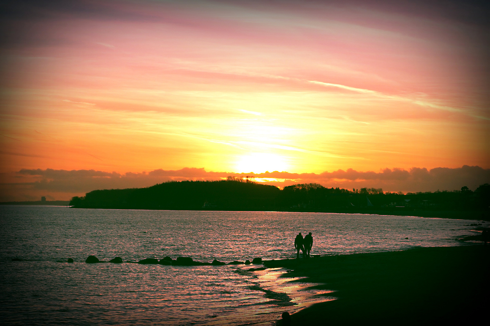 Abend am Strand ...