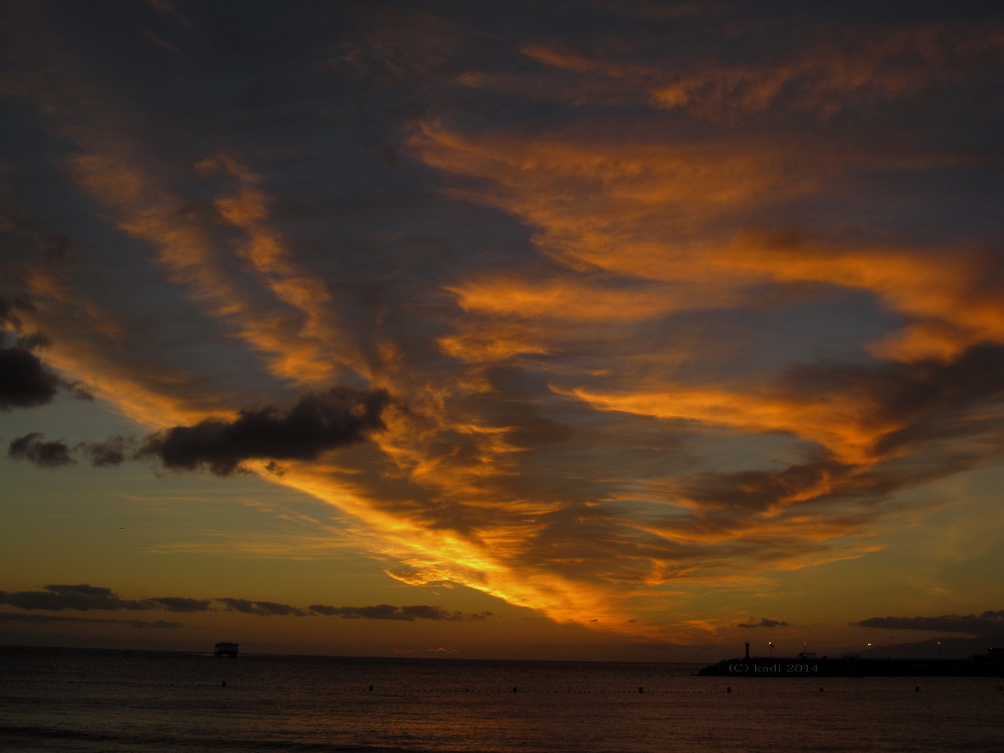 Abend am Strand von Teneriffa-Süd