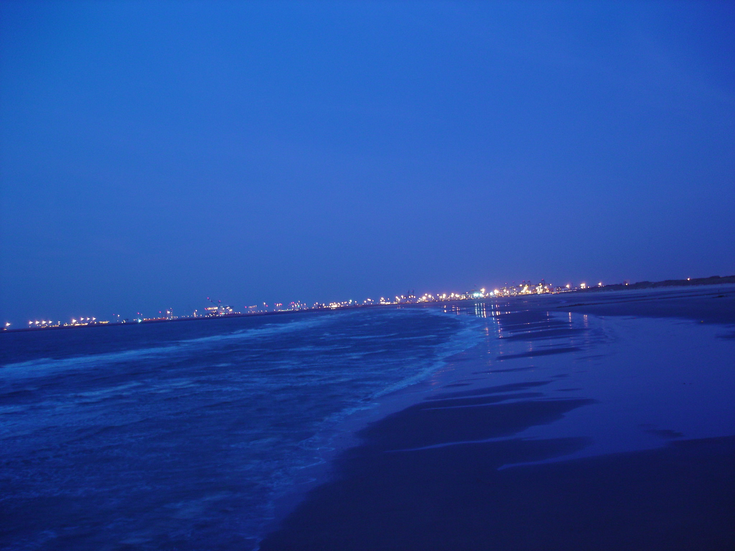 Abend am Strand von Zeebrügge