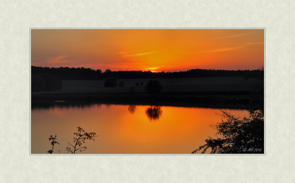 Abend am Teich