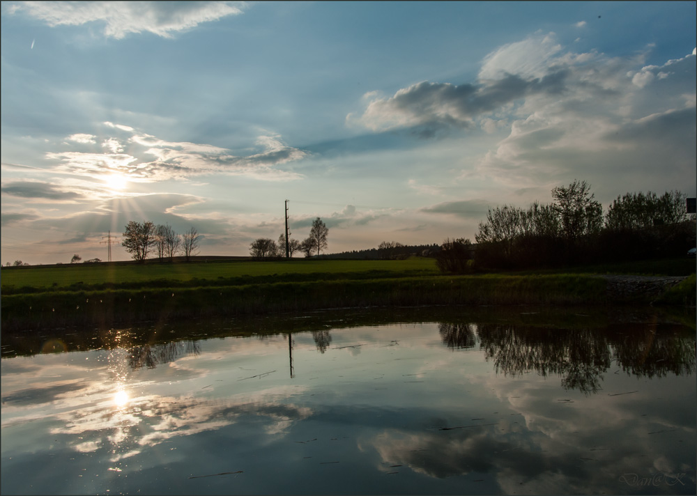 Abend am Teich