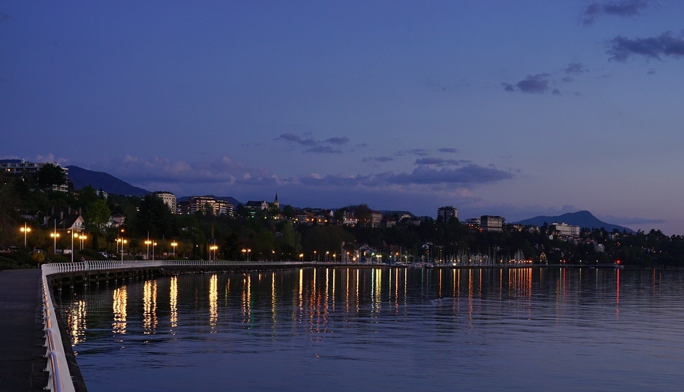 Abend am Ufer von Thonon