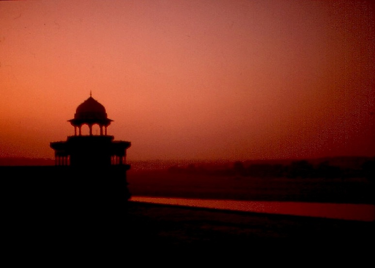 Abend am Yamuna river