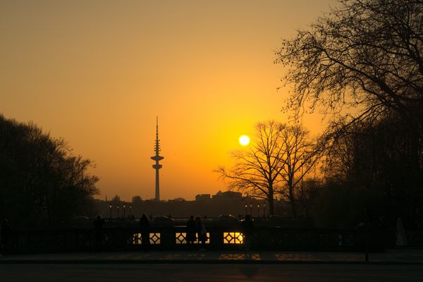 Abend an der Alster