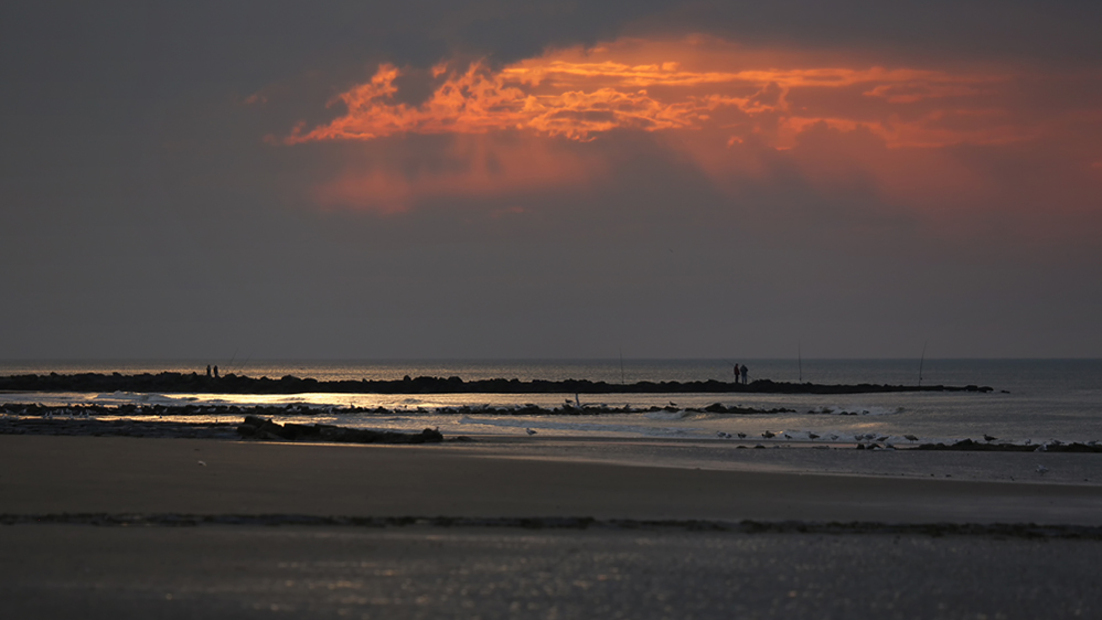 Abend an der Belgischen Küste