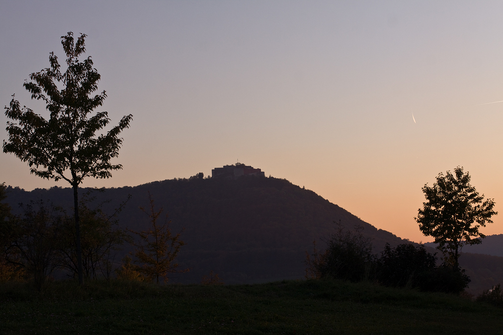 Abend an der Burg HohenNeuffen