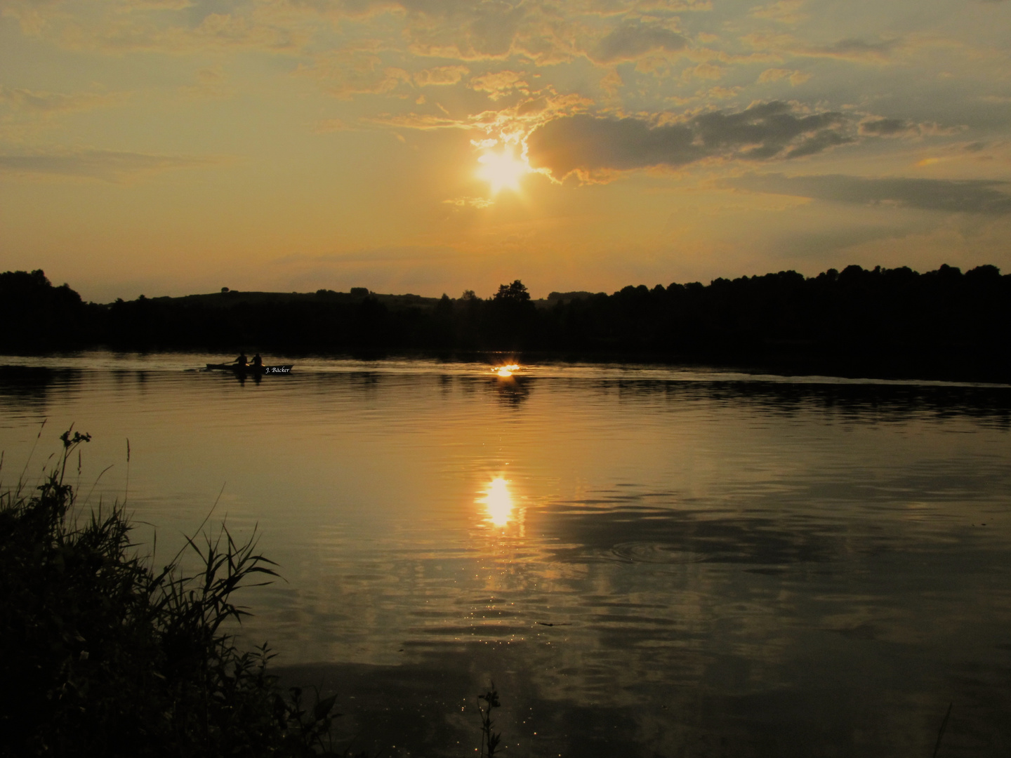 Abend an der Donau