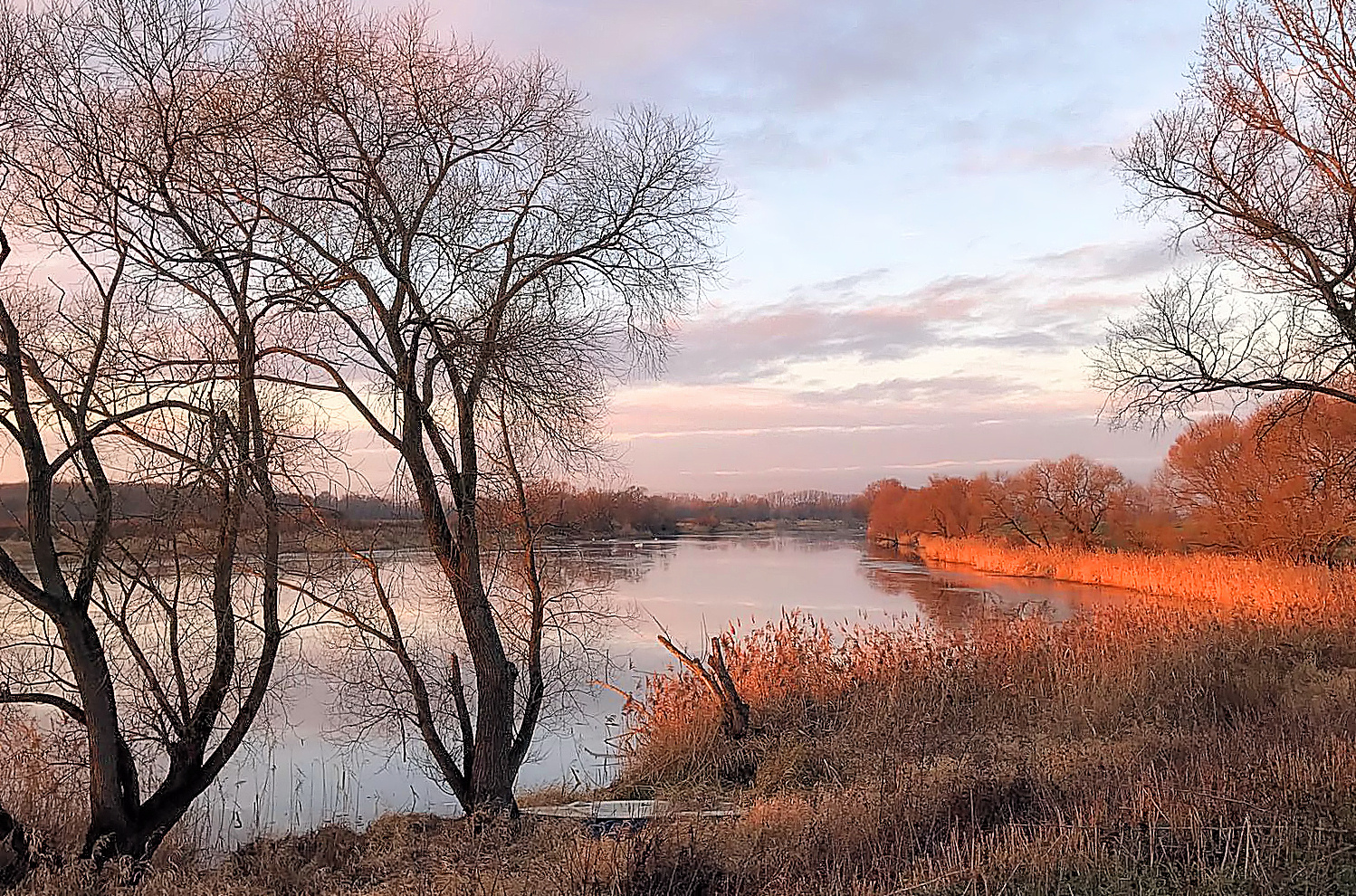 Abend an der Ehle bei Magdeburg