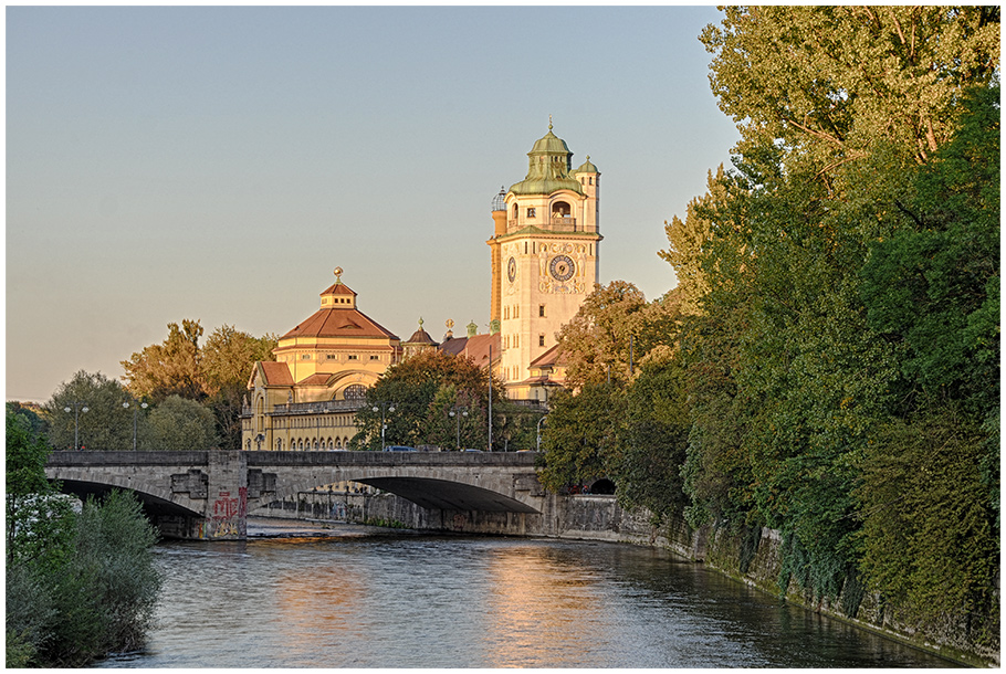 Abend an der Isar