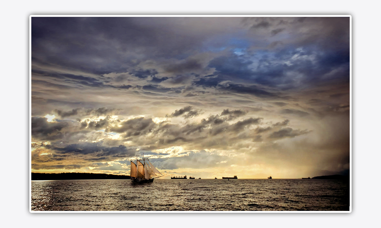 Abend an der Kieler Förde