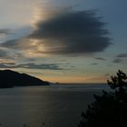 Abend an der ligurischen Küste