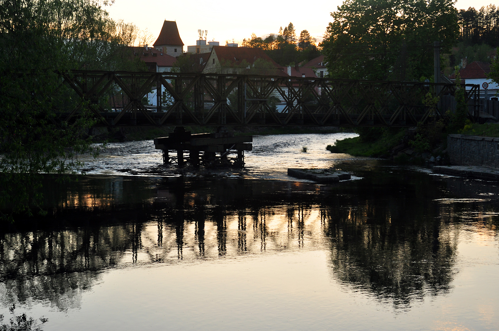 Abend an der Moldau