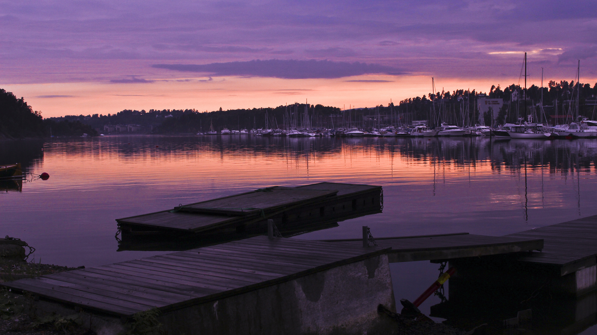 Abend an der Oslo'er Marina