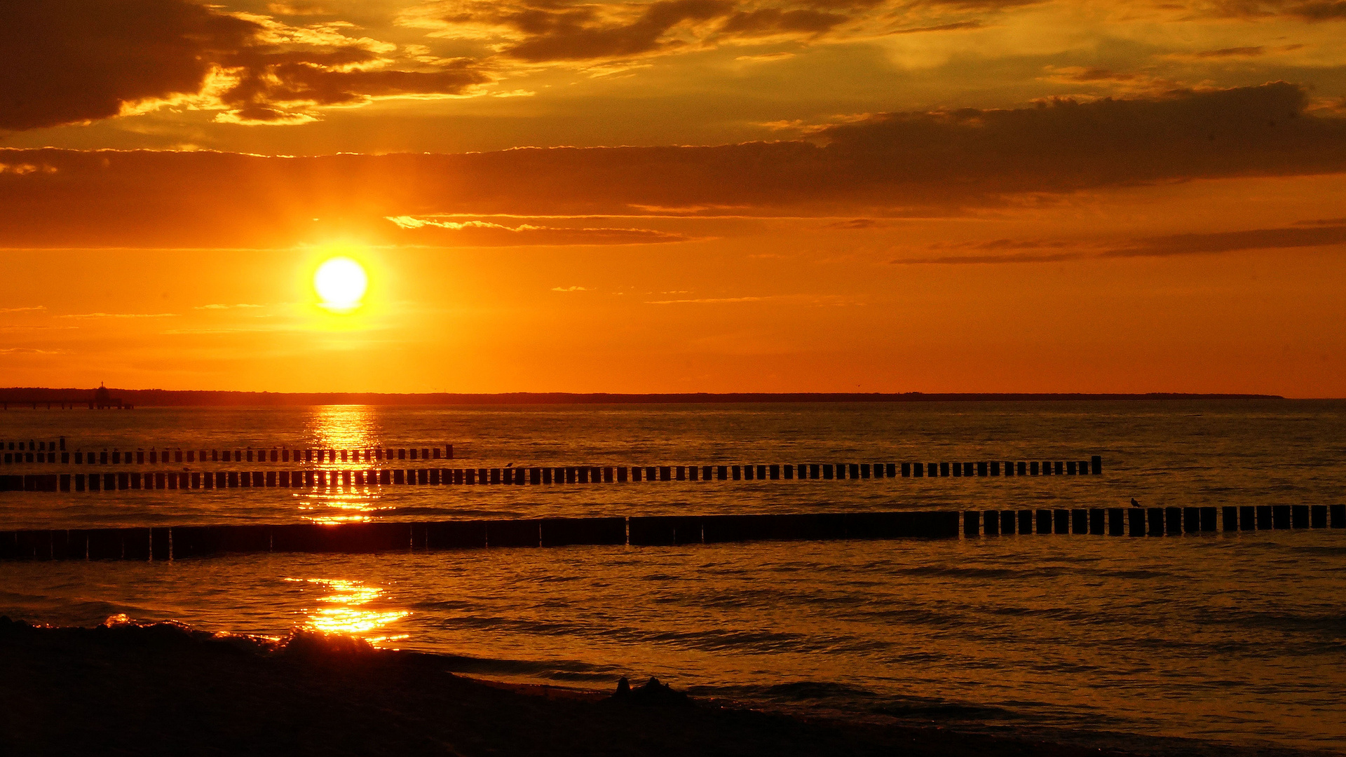 Abend an der Ostsee