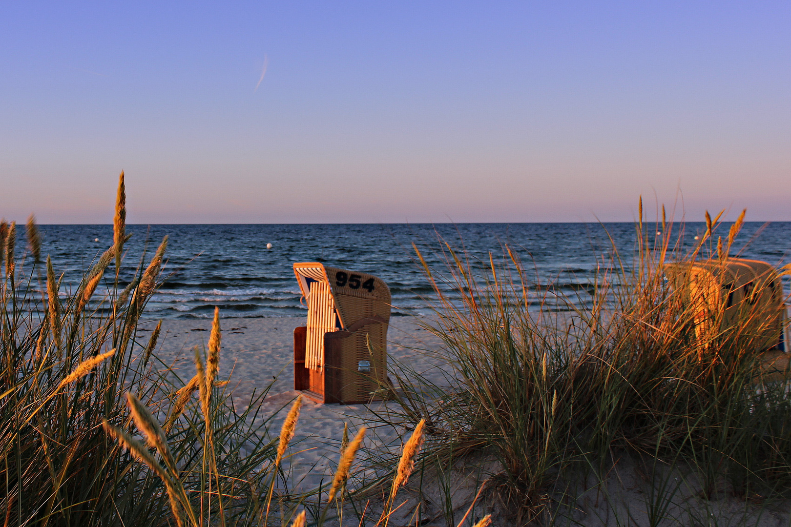 Abend an der Promenade am Schönberger Strand im Juni 2019