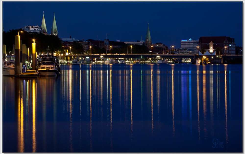 Abend an der Weser