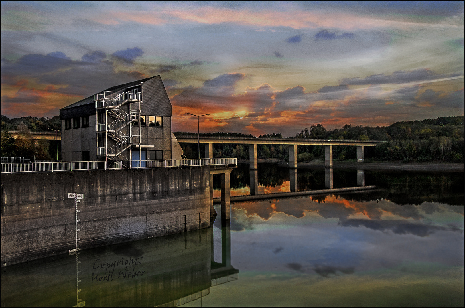 Abend an der Wuppertalsperre in Radevormwald