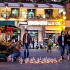 Abend auf dem Markt in Marrakesh.