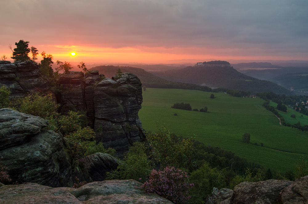 Abend auf dem Pfaffenstein