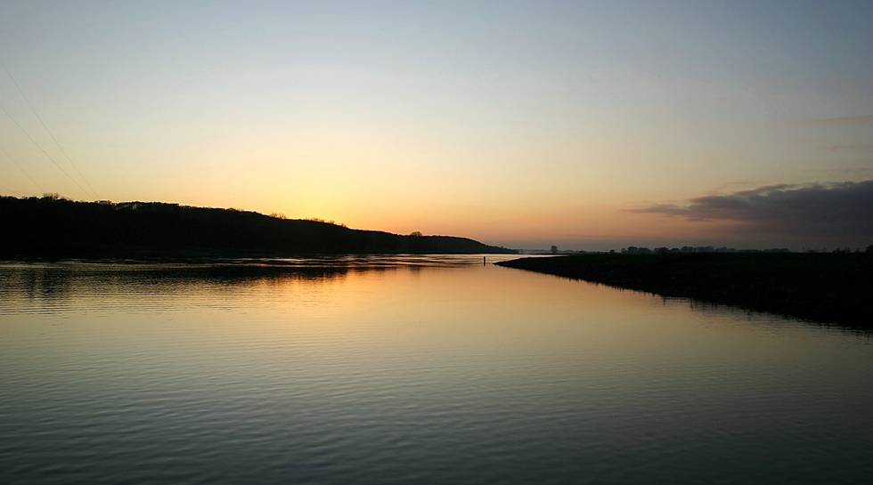 Abend auf der Elbe