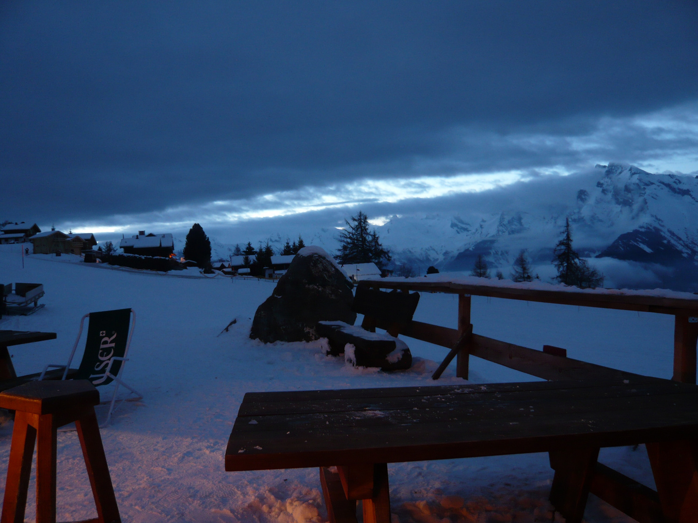 Abend auf der Hütte