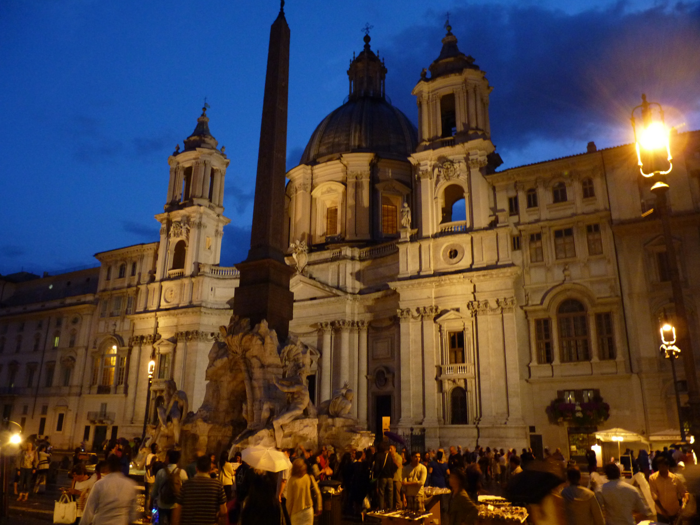 Abend auf der Piazza Navona