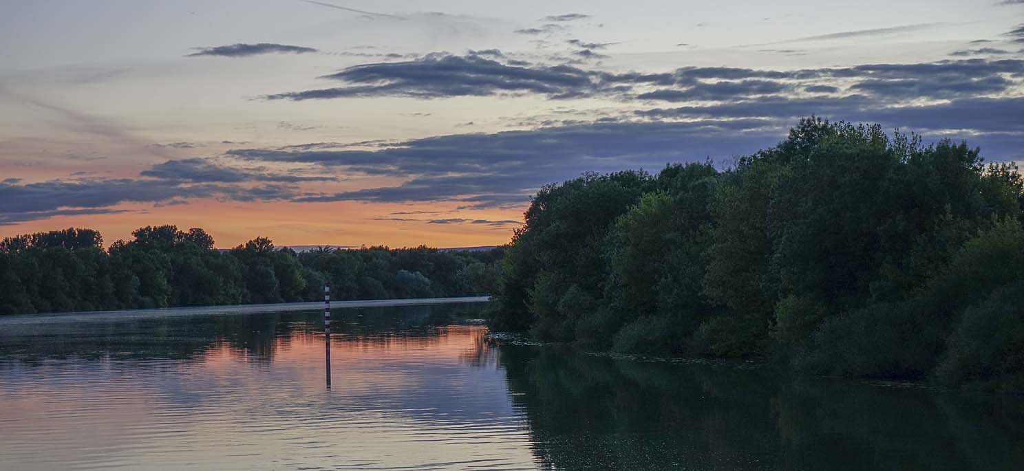 Abend auf der Saône - Flussreise 2/12